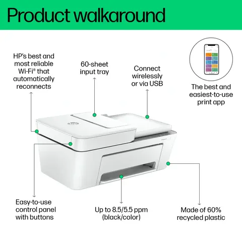 HP DeskJet 4255e All-in-One Printer view 6