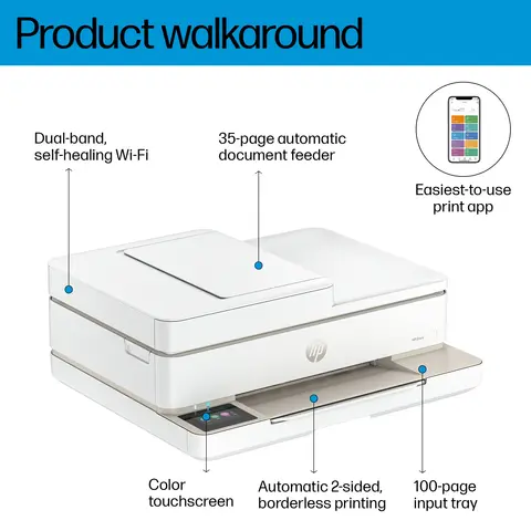 HP Envy 6555e All-in-One Printer view 6