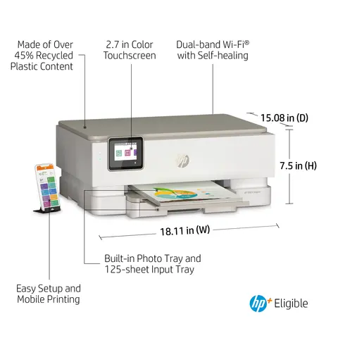 HP ENVY Inspire 7255e All-in-One Printer view 4