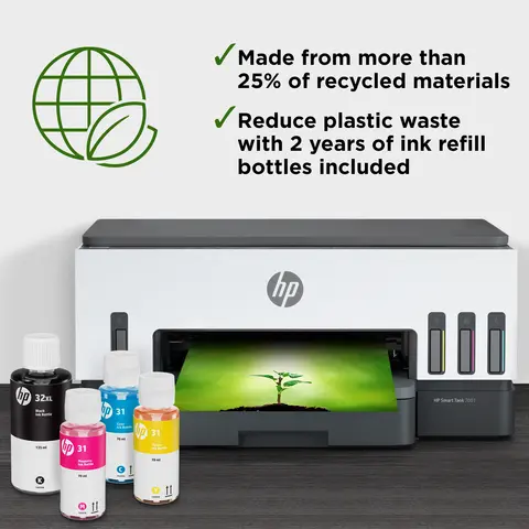 HP Smart Tank 7001 All-in-One Printer view 2
